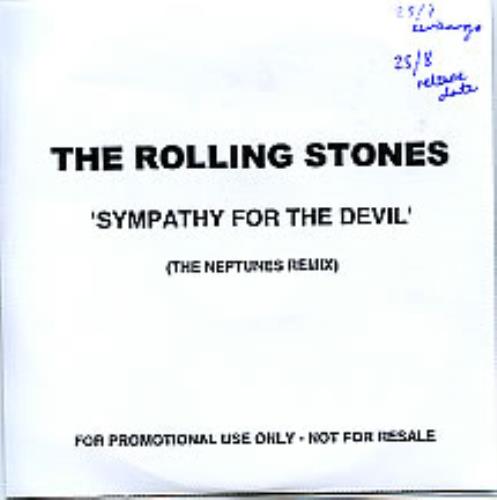 The Rolling Stones Sympathy For The Devil - The Neptunes Remix CD-R acetate UK ROLCRSY282591