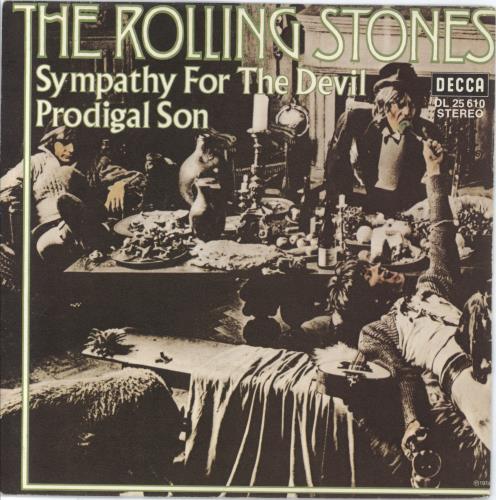 The Rolling Stones Sympathy For The Devil 7" vinyl single (7 inch record / 45) German ROL07SY793600