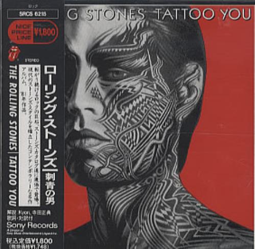 The Rolling Stones Tattoo You CD album (CDLP) Japanese ROLCDTA63902
