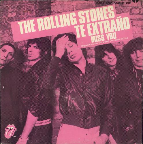 The Rolling Stones Te Extrano + P/S 7" vinyl single (7 inch record / 45) Mexican ROL07TE356519