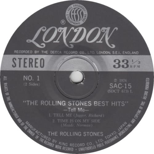 The Rolling Stones Tell Me - Super Compact 800 Series 7" vinyl single (7 inch record / 45) Japanese ROL07TE74674