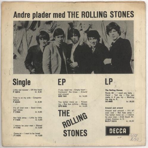The Rolling Stones Tell Me 7" vinyl single (7 inch record / 45) Danish ROL07TE741000