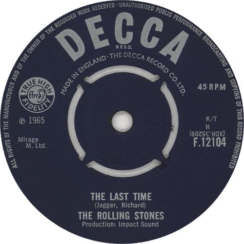 The Rolling Stones The Last Time - 2nd 7" vinyl single (7 inch record / 45) UK ROL07TH741297