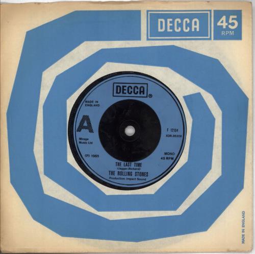 The Rolling Stones The Last Time - injection 7" vinyl single (7 inch record / 45) UK ROL07TH708263