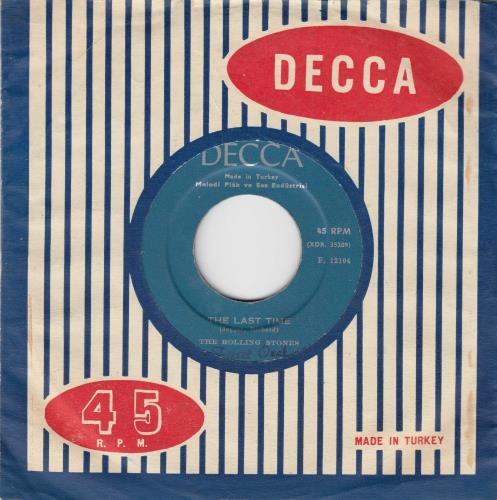 The Rolling Stones The Last Time 7" vinyl single (7 inch record / 45) Turkish ROL07TH776552