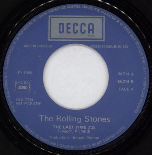The Rolling Stones The Last Time 7" vinyl single (7 inch record / 45) French ROL07TH776695