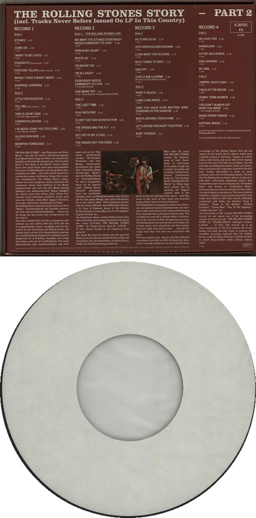 The Rolling Stones The Rest Of The Best + 7" Vinyl Box Set German ROLVXTH147276