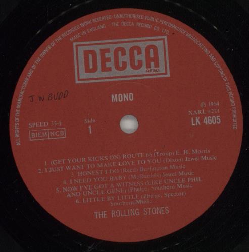 The Rolling Stones The Rolling Stones - 6th - WOC vinyl LP album (LP record) UK ROLLPTH878759