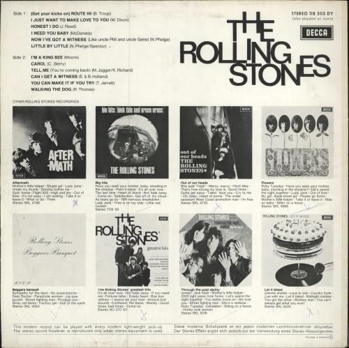 The Rolling Stones The Rolling Stones - Front-laminated vinyl LP album (LP record) Dutch ROLLPTH786319