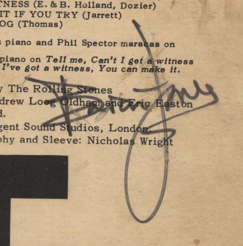 The Rolling Stones The Rolling Stones - Fully Autographed vinyl LP album (LP record) UK ROLLPTH697189