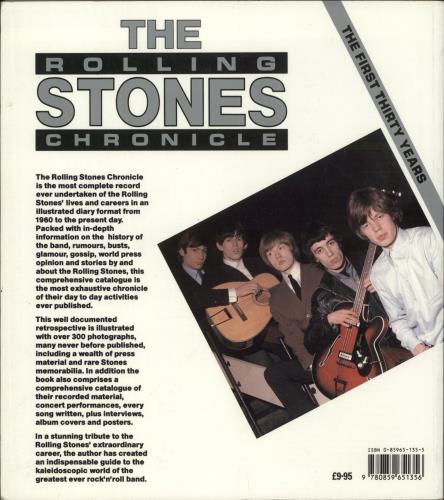 The Rolling Stones The Rolling Stones Chronicle book UK ROLBKTH216811