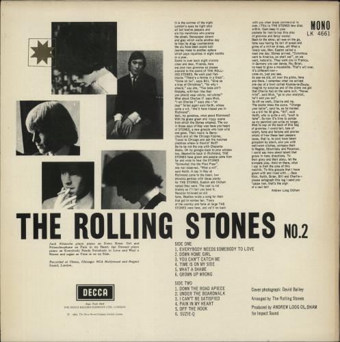 The Rolling Stones The Rolling Stones No. 2 - 80s - Star vinyl LP album (LP record) UK ROLLPTH796668