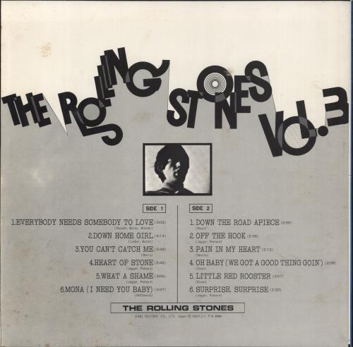 The Rolling Stones The Rolling Stones Vol. 3 vinyl LP album (LP record) Japanese ROLLPTH797150