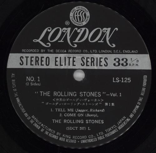 The Rolling Stones The Rolling Stones Volume 1 7" vinyl single (7 inch record / 45) Japanese ROL07TH779608