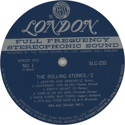 The Rolling Stones The Rolling Stones Volume 2 vinyl LP album (LP record) Japanese ROLLPTH645520