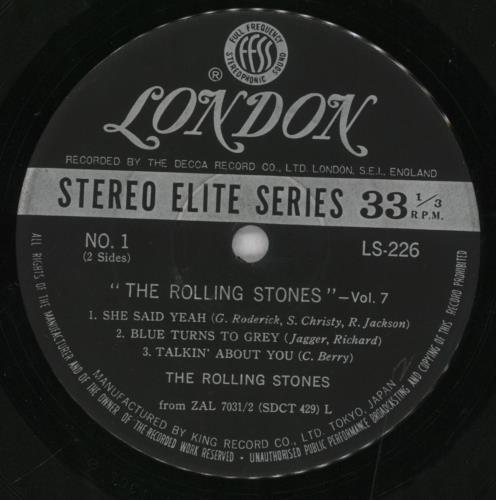 The Rolling Stones The Rolling Stones Volume 7 7" vinyl single (7 inch record / 45) Japanese ROL07TH303555