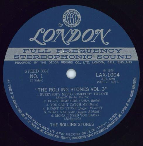 The Rolling Stones The Rolling Stones, Now! [Vol 3] vinyl LP album (LP record) Japanese ROLLPTH268245
