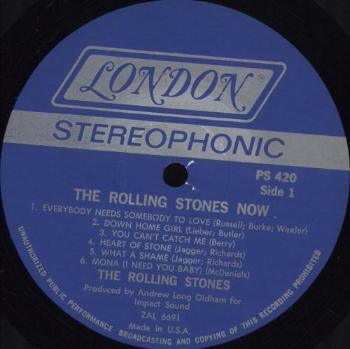The Rolling Stones The Rolling Stones, Now! vinyl LP album (LP record) US ROLLPTH77865