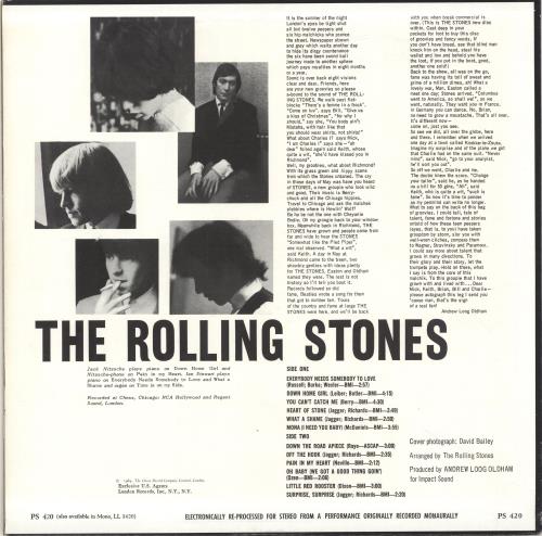 The Rolling Stones The Rolling Stones, Now! vinyl LP album (LP record) US ROLLPTH77865