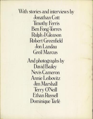 The Rolling Stones The Rolling Stones book US ROLBKTH277691