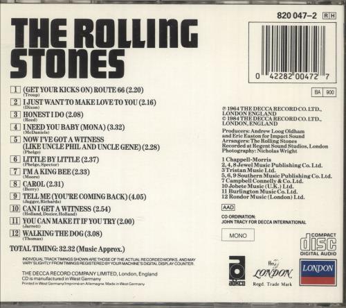 The Rolling Stones The Rolling Stones CD album (CDLP) German ROLCDTH628655