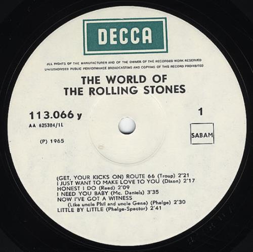The Rolling Stones The World Of The Rolling Stones vinyl LP album (LP record) Belgian ROLLPTH357639