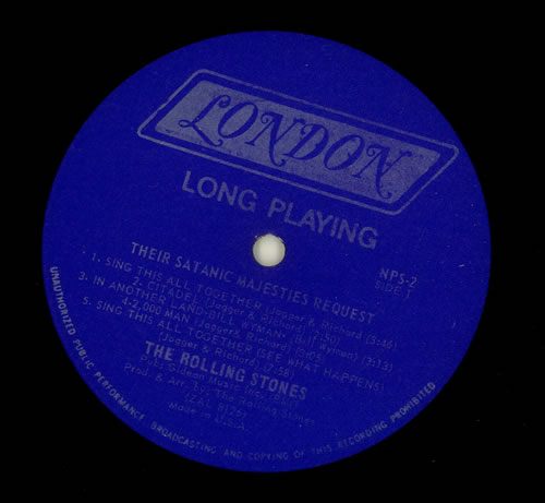 The Rolling Stones Their Satanic Majesties - 'Long Playing' label vinyl LP album (LP record) US ROLLPTH31976
