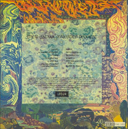 The Rolling Stones Their Satanic Majesties Request - 1st - Label variant - EX vinyl LP album (LP record) UK ROLLPTH802799