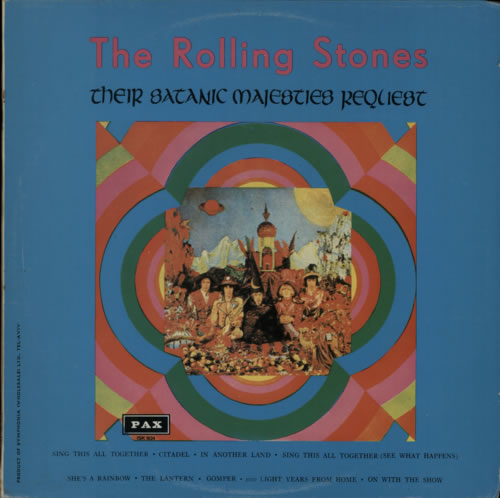 The Rolling Stones Their Satanic Majesties Request vinyl LP album (LP record) Israeli ROLLPTH178462