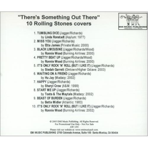 The Rolling Stones There's Something Out There CD-R acetate US ROLCRTH414705