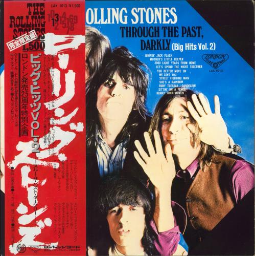 The Rolling Stones Through The Past Darkly + Obi vinyl LP album (LP record) Japanese ROLLPTH123615