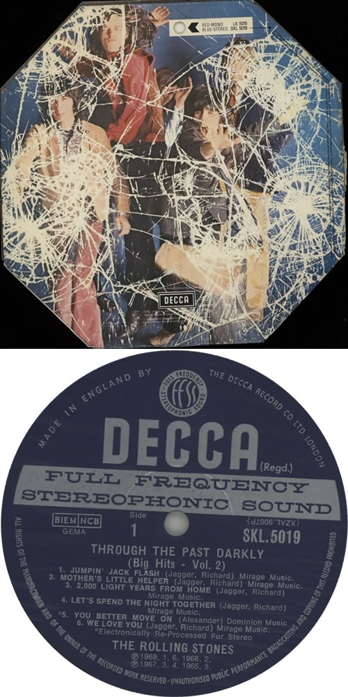 The Rolling Stones Through The Past Darkly - 1st (b) - Oct vinyl LP album (LP record) UK ROLLPTH230584