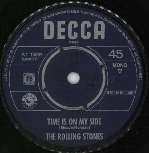 The Rolling Stones Time Is On My Side - CBS - 1st LP P/S 7" vinyl single (7 inch record / 45) Dutch ROL07TI790165