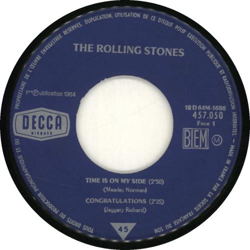 The Rolling Stones Time Is On My Side - VG 7" vinyl single (7 inch record / 45) French ROL07TI692523