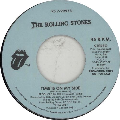 The Rolling Stones Time Is On My Side 7" vinyl single (7 inch record / 45) US ROL07TI76812