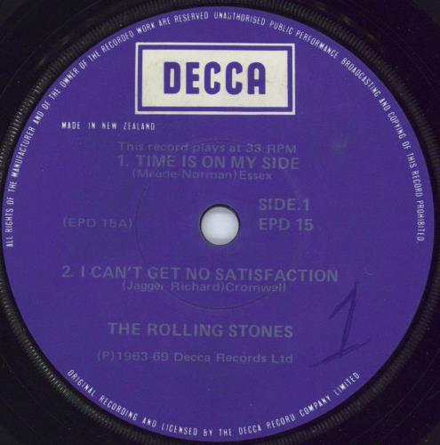 The Rolling Stones Time Is On My Side 7" vinyl single (7 inch record / 45) New Zealand ROL07TI778638
