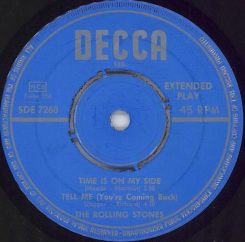 The Rolling Stones Time Is On My Side 7" vinyl single (7 inch record / 45) Swedish ROL07TI795379