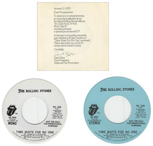 The Rolling Stones Time Waits For No One 7" vinyl single (7 inch record / 45) US ROL07TI211794