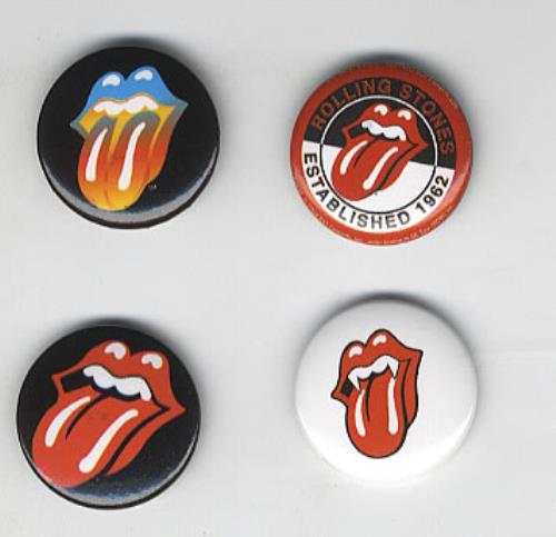 The Rolling Stones Tongue Badge Set badge US ROLBGTO330082