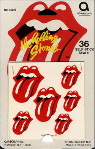 The Rolling Stones Tongue Logo Stickers memorabilia US ROLMMTO365887