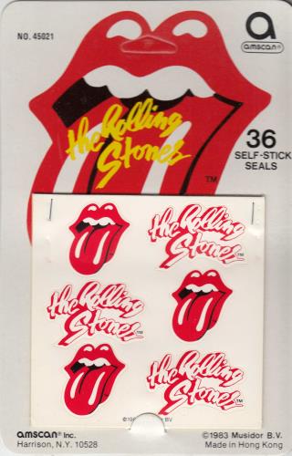 The Rolling Stones Tongue Logo Stickers memorabilia US ROLMMTO690990