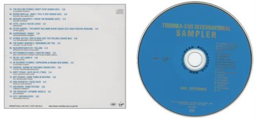 The Rolling Stones Toshiba-EMI International Sampler CD album (CDLP) Japanese ROLCDTO280386