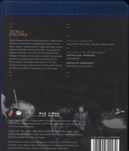 The Rolling Stones Totally Stripped Blu Ray DVD UK ROLBRTO881917