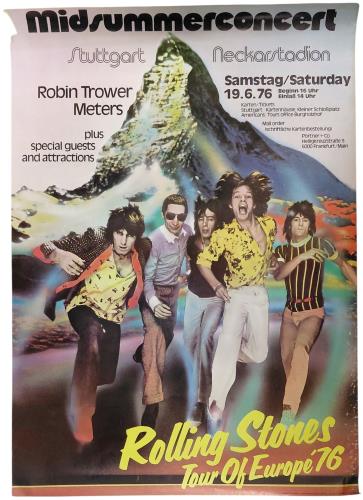 The Rolling Stones Tour of Europe '76 poster German ROLPOTO880362