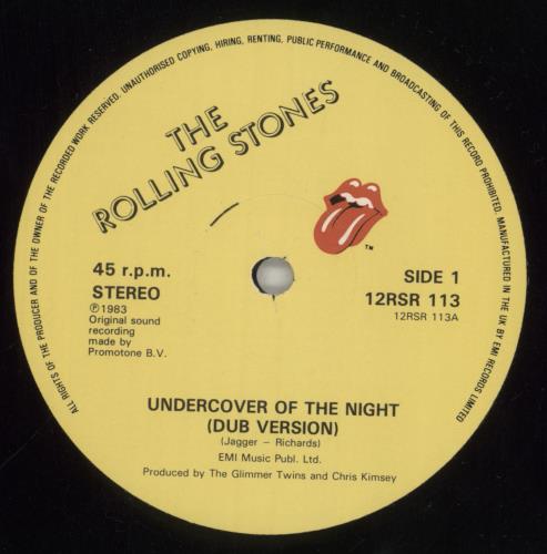 The Rolling Stones Undercover Of The Night (Dub Version) 12" vinyl single (12 inch record / Maxi-single) UK ROL12UN11730