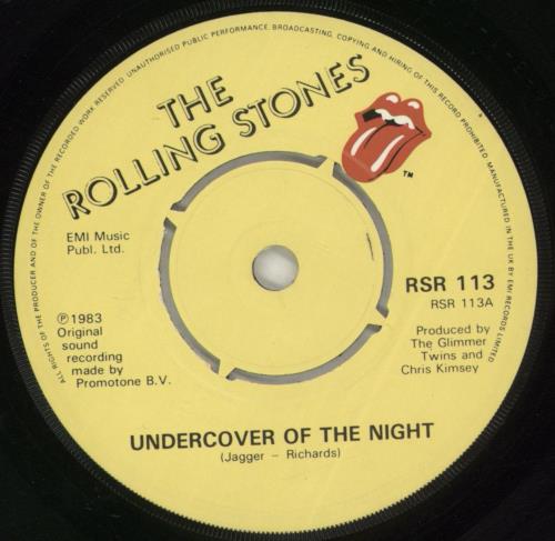 The Rolling Stones Undercover Of The Night 7" vinyl single (7 inch record / 45) UK ROL07UN29425
