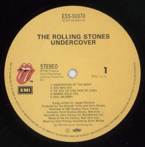 The Rolling Stones Undercover vinyl LP album (LP record) Japanese ROLLPUN133899