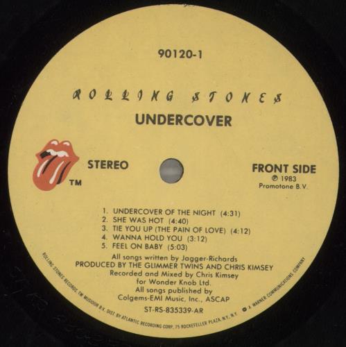 The Rolling Stones Undercover vinyl LP album (LP record) US ROLLPUN339792