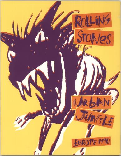 The Rolling Stones Urban Jungle: Europe 1990 + 'Bud' insert & Ticket Stub tour programme UK ROLTRUR403202