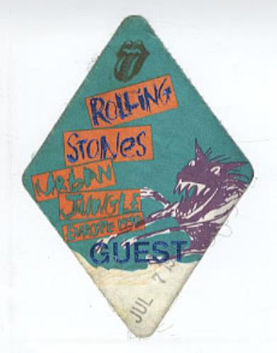The Rolling Stones Urban Jungle tour pass UK ROLTPUR311268